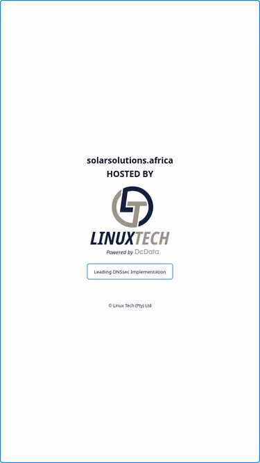 Screenshot of solarsolutions.africa