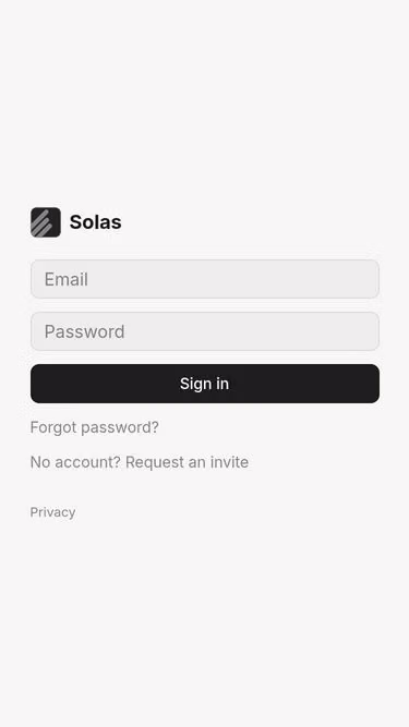Screenshot of solas.to