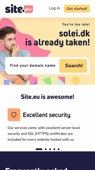 Screenshot of solei.dk