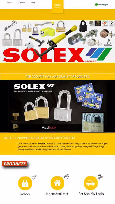 Screenshot of solex.com.my