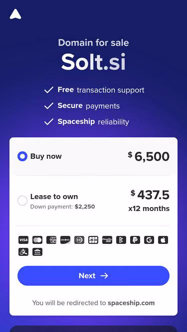 Screenshot of solt.si