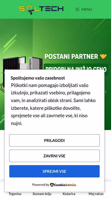 Screenshot of soltech.si