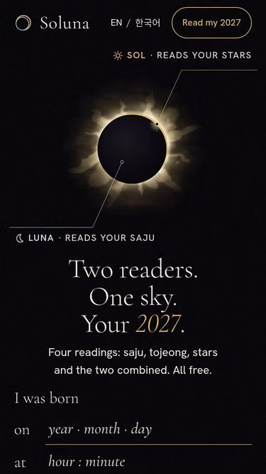 Screenshot of soluna.day