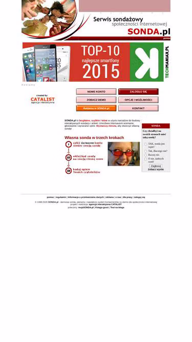 Screenshot of sonda.pl