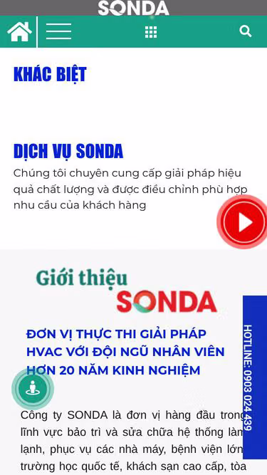 Screenshot of sonda.vn