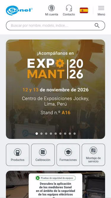 Screenshot of sonel.es