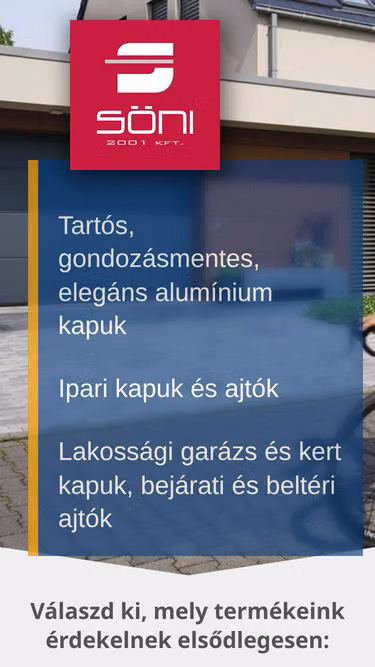 Screenshot of soni.hu