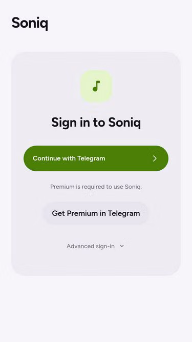Screenshot of soniq.fm