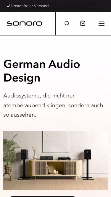 Screenshot of sonoro.ch