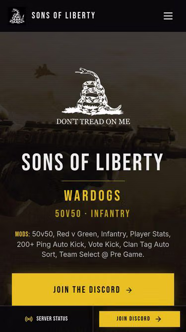 Screenshot of sons.gg