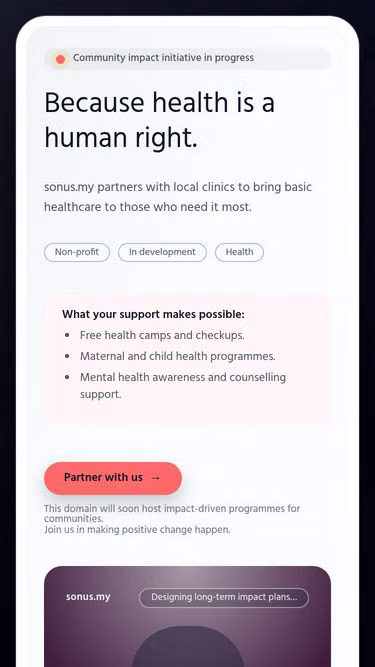 Screenshot of sonus.my