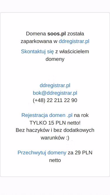 Screenshot of soos.pl