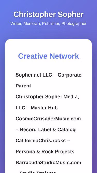 Screenshot of soph.media