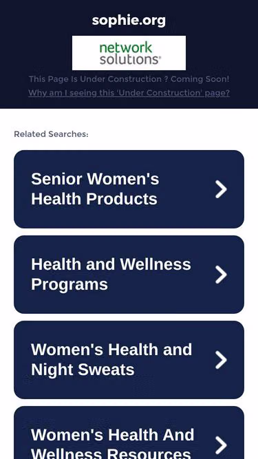 Screenshot of sophie.org