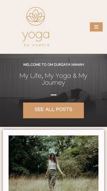 Screenshot of sophie.yoga
