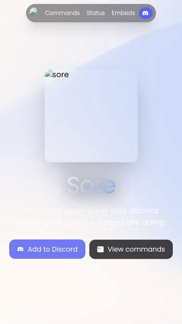 Screenshot of sore.rocks