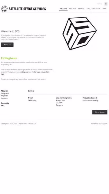 Screenshot of sos.travel