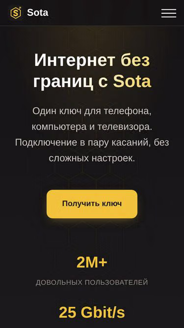 Screenshot of sotavpn.eu