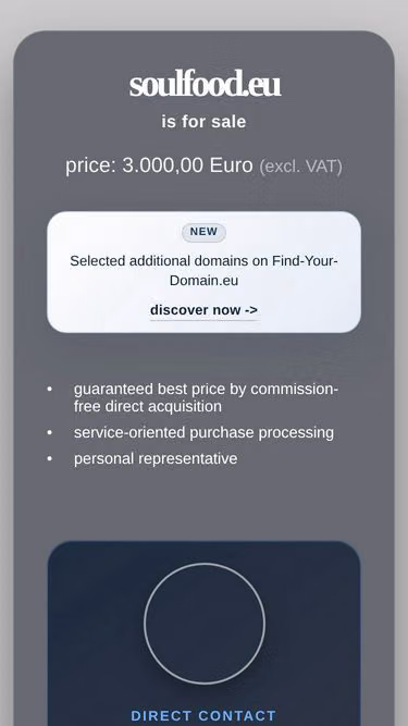 Screenshot of soulfood.eu