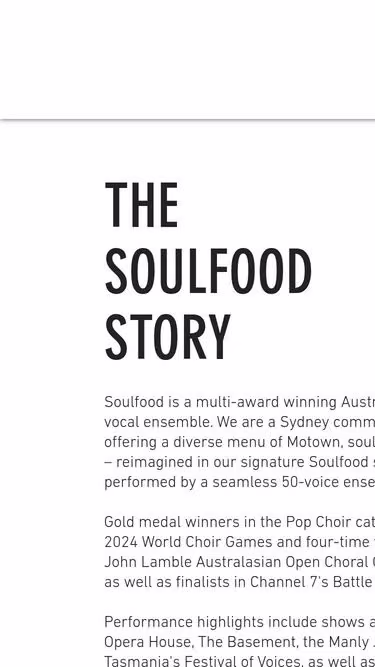 Screenshot of soulfood.org.au