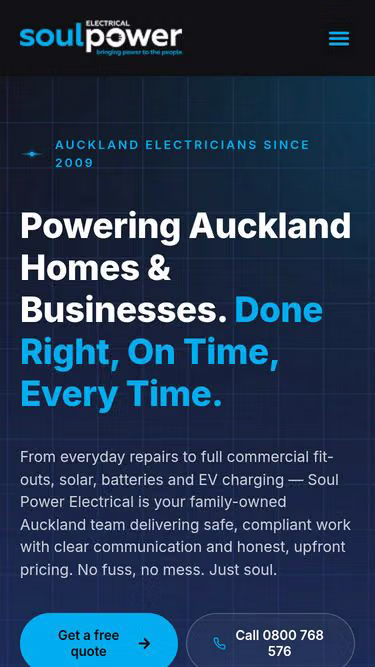 Screenshot of soulpower.co.nz