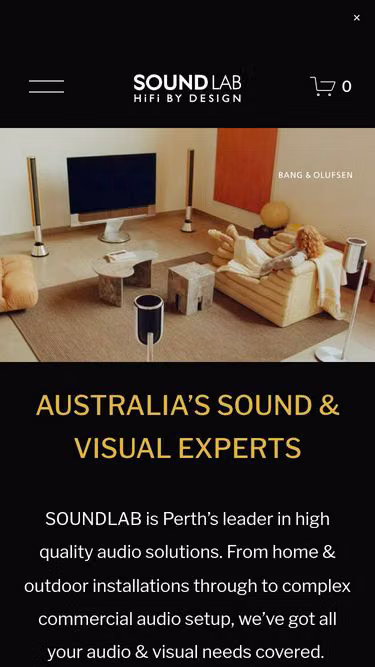Screenshot of soundlab.au