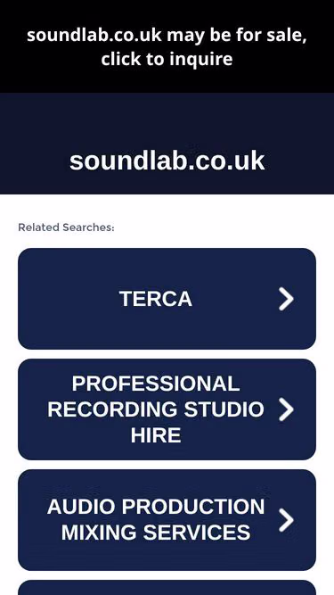 Screenshot of soundlab.co.uk