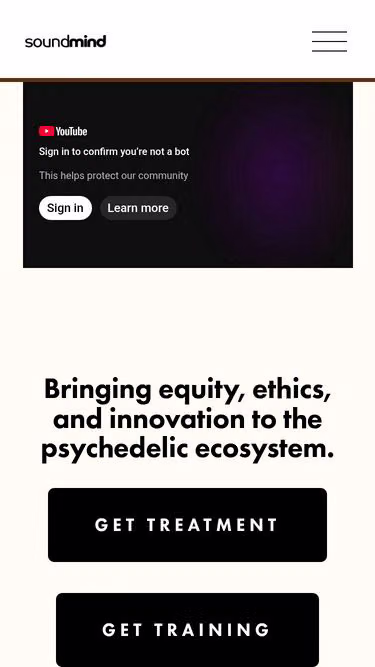 Screenshot of soundmind.center