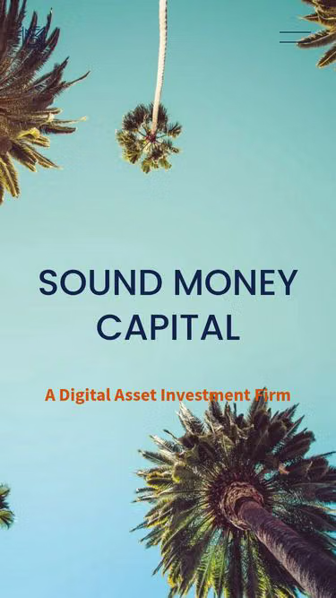 Screenshot of soundmoney.capital