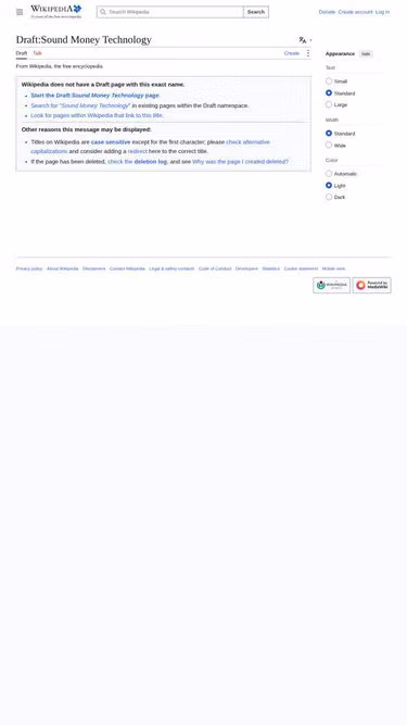 Screenshot of soundmoney.club
