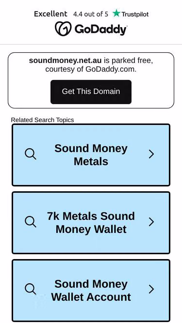 Screenshot of soundmoney.net.au