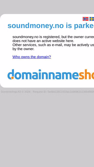 Screenshot of soundmoney.no