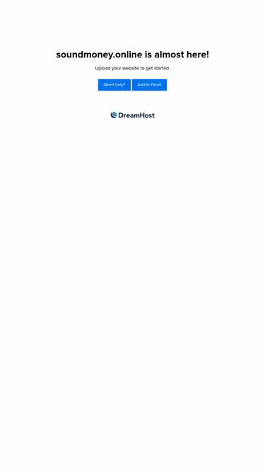 Screenshot of soundmoney.online