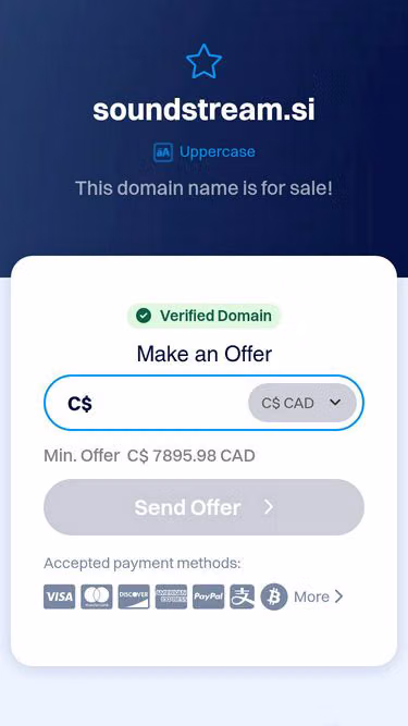 Screenshot of soundstream.si