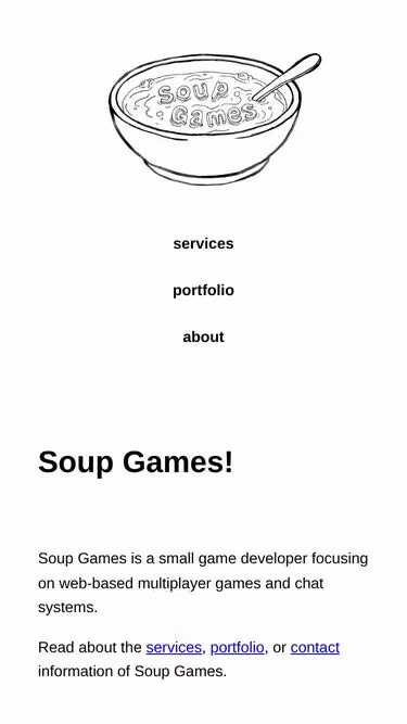 Screenshot of soup.dk