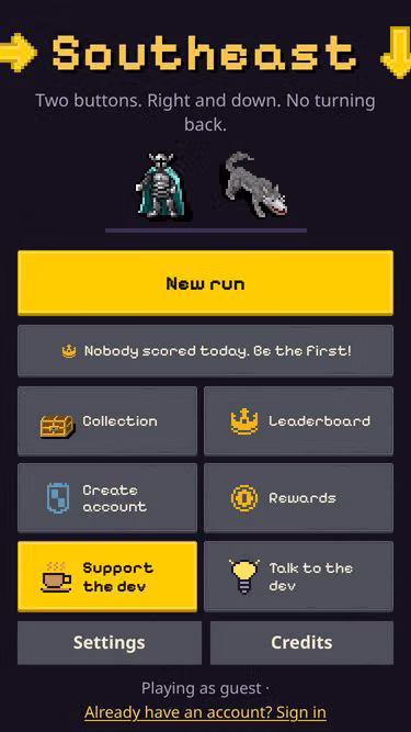 Screenshot of southeast.games