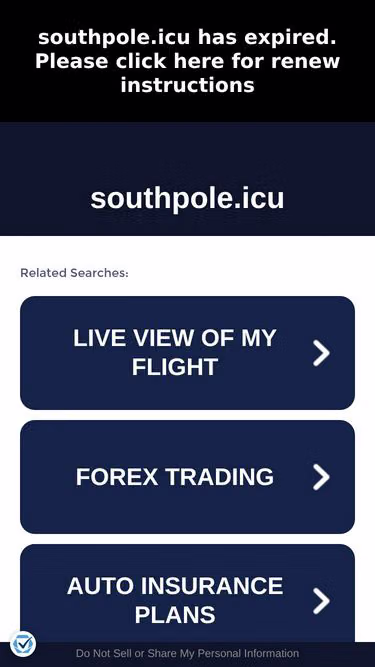 Screenshot of southpole.icu