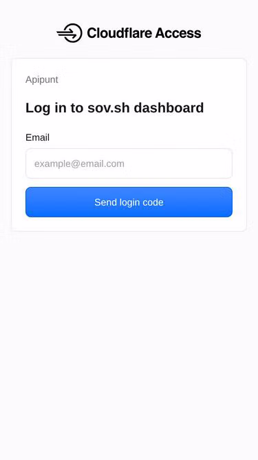 Screenshot of sov.sh
