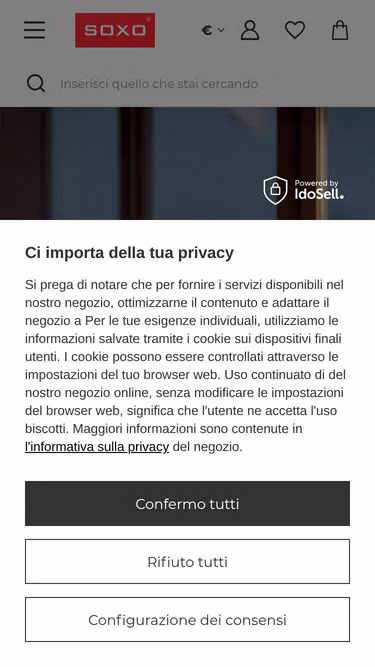 Screenshot of soxo.it