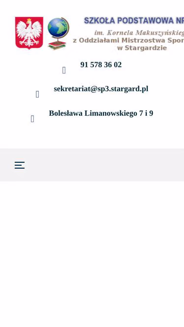 Screenshot of sp3.stargard.pl