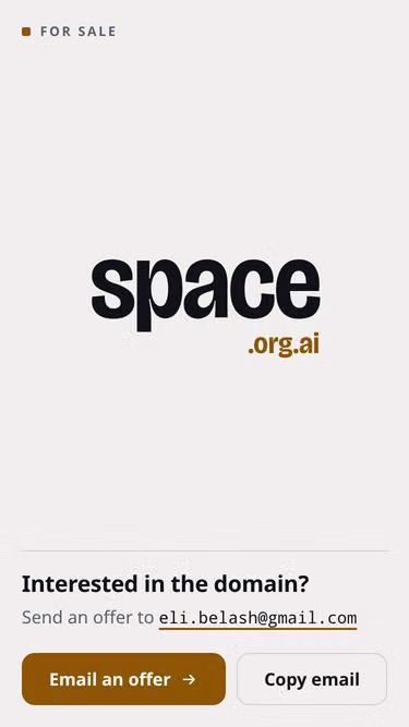 Screenshot of space.org.ai