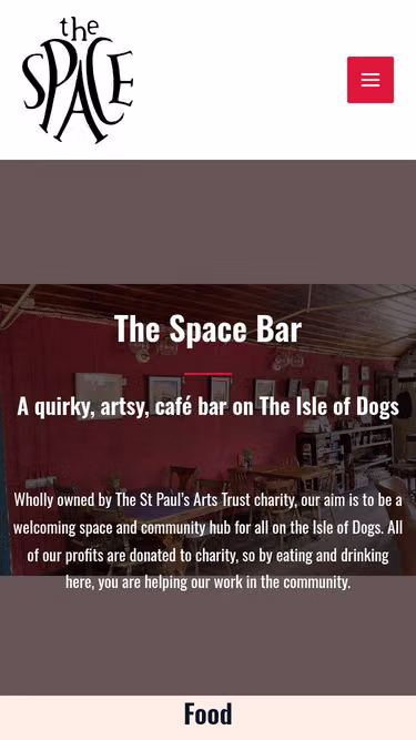 Screenshot of spacebar.org.uk