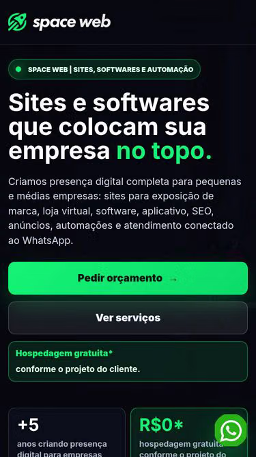 Screenshot of spaceweb.com.br