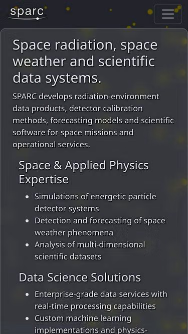 Screenshot of sparc.gr