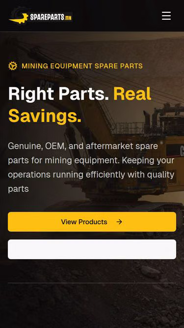 Screenshot of spareparts.mn