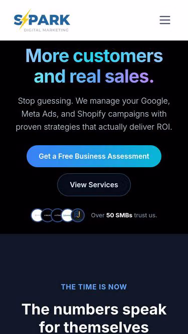 Screenshot of sparkagency.dev