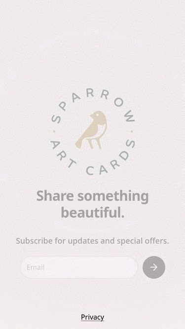 Screenshot of sparrow.art