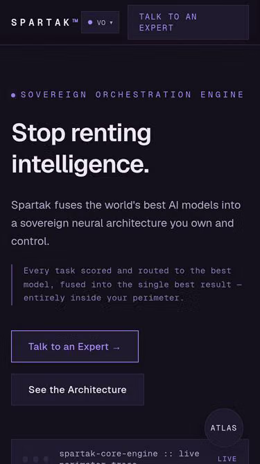 Screenshot of spartak.ai