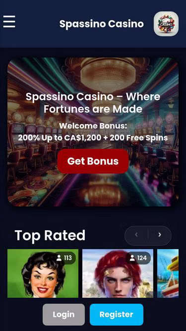 Screenshot of spassino.ca