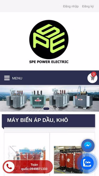 Screenshot of spe.com.vn